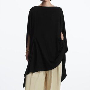 COS Oversized Kaftan Dress in Black Size XS